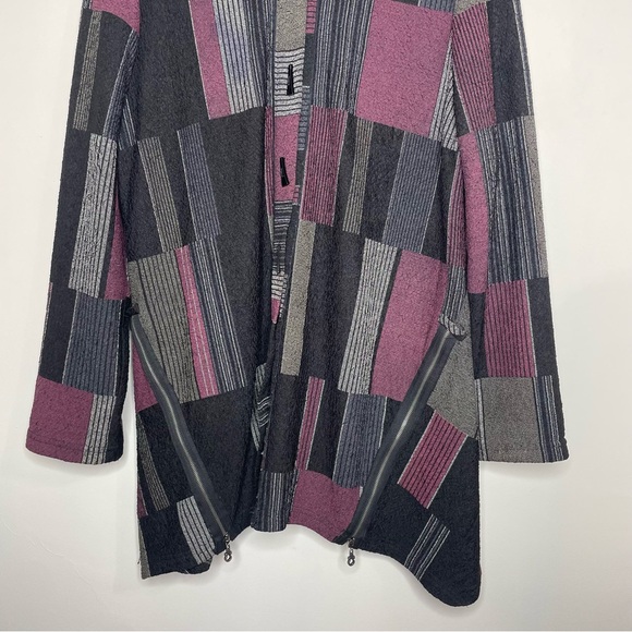 MOONLIGHT Y & S Fashion Women's Jacket Cardigan Geometric Art to Wear Lagenlook - Picture 9 of 15
